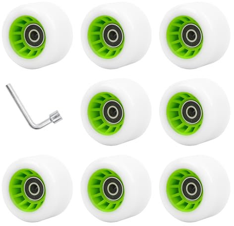 Hrtyvhin Doppelreihe Skating Skateboard Quads Skate Ersatzrad Roller Rollschuh Leuchte Leuchte Quads Rollschuh Skaterad