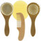 Toyvian Hair Brush Soft Brush and Silicone Bath Scrubber Shower Gentle Hair Care and Bath Includes Travel Box
