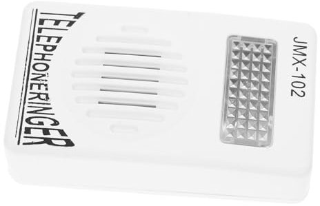 Lurrose Amplificateur de Sonnerie Volume et Réglable Convivial Design Plus Forte Blanc en Pp de Téléphone Fixe à Domicile