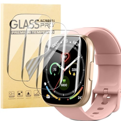 KUSINHOKA 3 Pezzi Pellicola Protettiva per Poounur Smartwatch T80 1.95 Pollici, HD Trasparente Anti-Graffio Protezione Schermo, Senza Bolle, Soft TPU Pellicola Protettivo per Poounur T80
