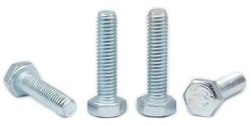10 Pz Vite Bullone Esagonale GB5783 M8X90 Lega Acciaio 8.8 Grado Full Dente Tempra Scatola Bianca EC74536