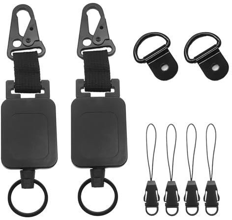 2pc CB Mic Holder,Retractable Ham Radio Microphone Keeper Radio Accessory for CB Mic Adjustable Mount Hook Kit for Truck Driver