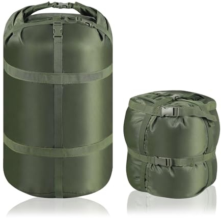 Compression Sack, Ultralight Portable Stuff Sack for Sleeping Bag | 15L/27L/45L Sleeping Bag Stuff Sack, Space-Saving Compression Bag for Sleeping Bag - Backpacking, Camping, Hiking, Travel