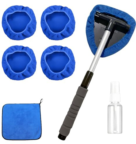 7Pcs Car Windscreen Cleaner, Extendable Long Handle Windscreen Cleaner Tool