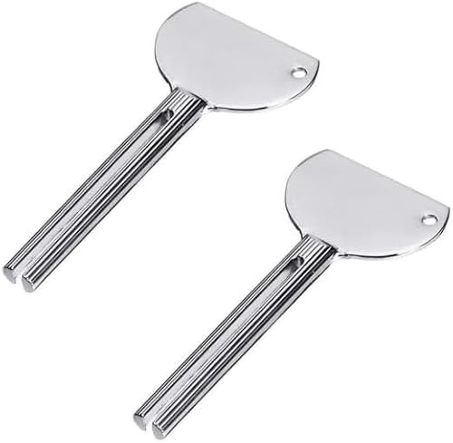 Lot de 2 presse-tubes en métal argenté pour dentifrice de salon, presse-tube, salle de bain, outils et accessoires de la vie quotidienne