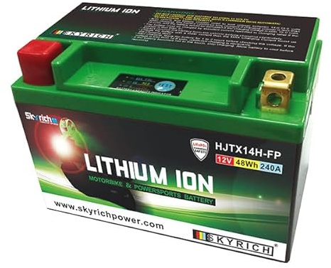 Batteria al litio Skyrich HJTX14H-FP compatibile con Skyrich HJTX14 per BMW R 1200 GS (ABS) / ADVENT 2004/2013 K 1200 R 1200 R NINE T F 800 R GS GT