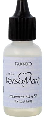 Tsukineko VersaMark Refill Ink, Clear, 15 ml, Durchsichtig