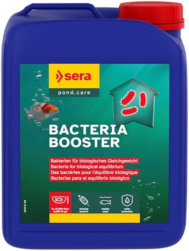 sera Pond Bacteria Booster 2,5 L | Filterbakterien für Teich & Filter | Teichbakterien für biologisches Gleichgewicht | Geeignet für Wasserwechsel & Teich Neustart | Teichpflege | Gartenteich Zubehör