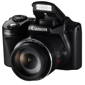 Canon PowerShot SX510 HS - Cámara compacta de 12.1 Mp (pantalla de 3, zoom óptico 30x, estabilizador), negro