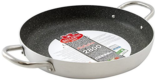 BALLARINI B53T63 Pfanne, 2 Griffe, Durchmesser 36 cm, professionelles Granit