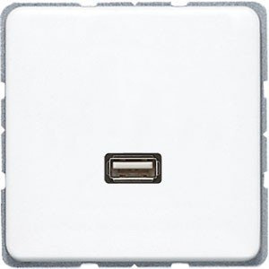 Jung macd1122ww – Platte USB weiß alpin