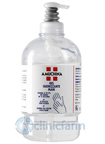 Amuchina Gel Igienizzante Mani Disinfettante, 500 Millilitro