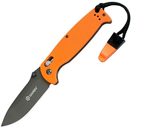 Ganzo G7413 Coltello pieghevole/ Coltello da tasca, 440C acciaio inossidabile (Arancione)