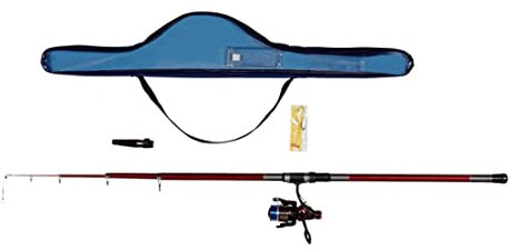 Crivit King Allround Feeder Set - Feederrute Combo komplett Karpfen Angeln 3,60 m bis 100g Angelset Teleskop-Angelrute fertig montiert & Rolle bespult - inkl. Tasche