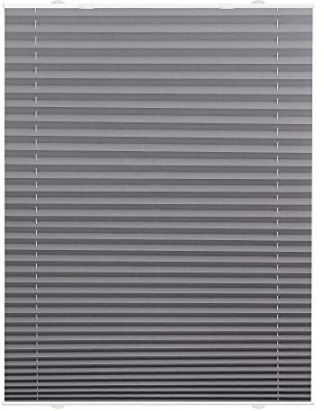 Lichtblick Plissee Haftfix, ohne Bohren, Montage mit Saugnäpfen, lichtdurchlässig, Blickdicht, mit eleganter Crushed Optik