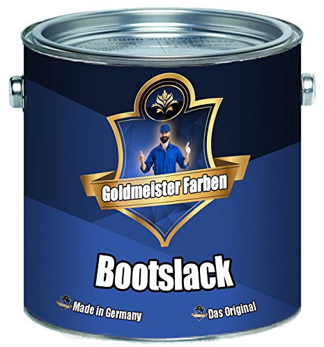 Goldmeister Farben Yachtlack Bootslack für Holz & Metall Yachtfarbe Bootsfarbe (1 L, Farblos (Matt))