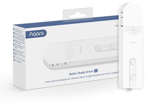 Aqara Roller Blind Drive E1, richiede AQARA HUB, motore per tapparelle con timer e controllo vocale, ricaricabile con batteria a lunga durata, compatibile con HomeKit, Alexa, Google Assistant e IFTTT