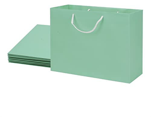 Geschenktüte Set 10 Stück Papiertüte mit Henkel Geschenktasche Kraftpapier Einkaufstüte Mitgebsel Tüte Party Gastgeschenke Geschenkverpackung Geburtstag Hochzeit Weihnachten Valentinstag Ostern