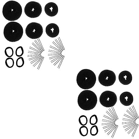 minkissy 4sets Diy Hair Accessories Kit Hair Bun Maker and for Chignons Ballet Bun Wedding Styles