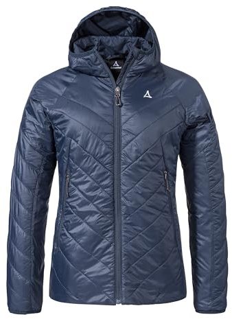 Schöffel Damen Ins Jacket Style Cascata WMS, leichte Steppjacke, Outdoorjacke mit nachhaltiger PrimaLoft Black Eco Wattierung, wasserabweisende Windjacke