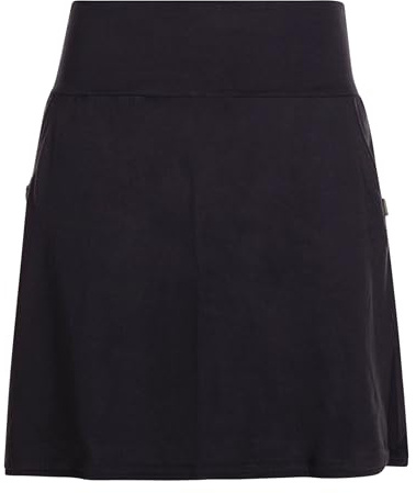 Vishes - Alternative Bekleidung - Kurzer Damen Basic Rock Bio-Rock Baumwoll-Rock Einfarbig Schlicht schwarz 38