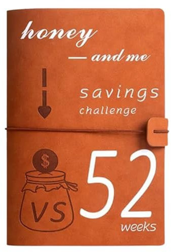 52-Wochen-Geldspar-Challenge-Ordner, A5-Ordner, Einlagen, Geldumschläge für A5-Ordner, 2024, Wiederverwendbares Haushaltsbuch, Langlebig, Einfach zu Verwenden,