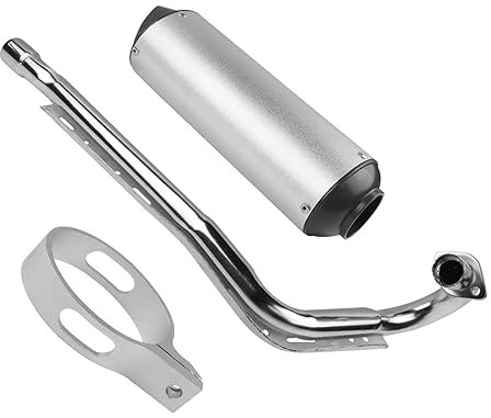 TUHBCX Motorräder Auspuffanlage 38mm Auspuff Schalldämpfer Rohr Kit Montage Für 125cc 140cc 150cc Dirt Pit Bike ATV Quad Motorrad Zubehör Schalldämpfer