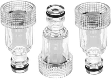 Pressure Washer Gun Adapter Plastic Machine Water Filter Pressure Washer Hose Tap Connector, Washer Inlet Filter 3/4 Inch Connector, Pressure Washer Hose Fittings