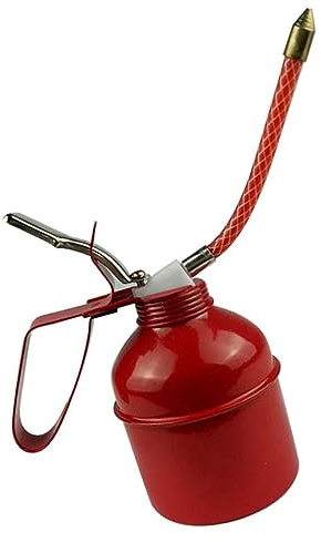 Gsycle 400 ml manuelle Ölkanne, eisenroter Hebel-Stil, Schmieröldose, Flexibler Schlauch, Ölkanne, Pumpöl-Spritzdose mit flexiblem Schlauch für Schmierbedürfnisse (400 ml)