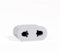 Adaptador de clavija europea a americana 10A 250V blanca enchufe de viaje compacto ideal para EE. UU., Canadá, Japón
