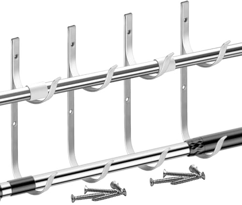 Generisch Poolzubehör-Halter,Aluminiumlegierung Zaunhaken für Poolschlauch - Hochbelastbare Halterung für Kescher, Bürsten, Schläuche und Teleskopstangen