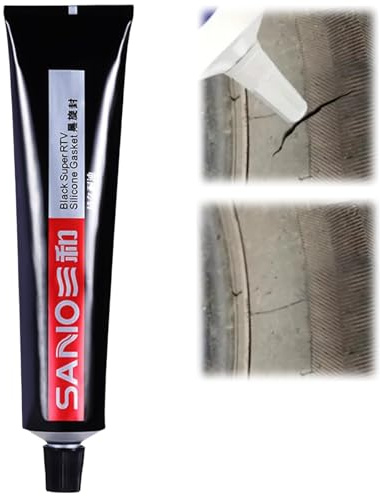 Black Silicone Sealant,Waterproof Adhesive for Cars and Windscreens,High Temperature Silicone Sealant,Ultra-Strong B/lack Tyre Repair,Bla/ck Caulk Se/alant,Multi-functional Seala/nt for Everything