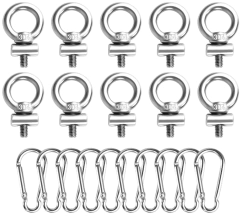 Wisylizv Anclaje De Ojal Montaje En Raíl para Kayak | Perno De Ojal Montaje En Raíl para Canoa Y Barca,Sujetador para Cuerdas De Kayak Piragua Barca Tienda Acampada