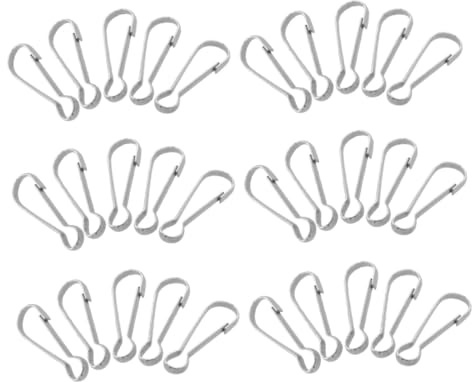 Gogogmee 30PCS Stainless Steel Spring Snap Hooks for Lanyards Flagpole Accessories Keychain Clips DIY Craft Hardware for Hanging Flags Banners and Id Cards