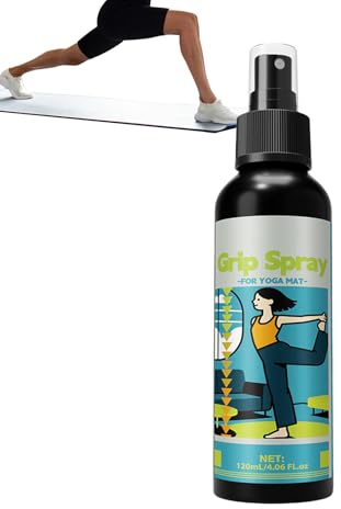 Ranley Spray de agarre para esterilla de yoga, spray adhesivo para guantes de esterilla de yoga, suministros de refuerzo de fricción de larga duración, multifuncional, para mujeres, hombres
