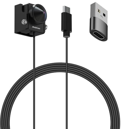 Arducam Mini modulo fotocamera USB da 2 MP, webcam UVC a luce ultra bassa con sensore STARVIS 2, webcam USB 1080P per PC, laptop, Raspberry Pi