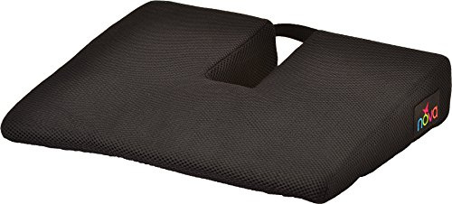 NOVA Medical Products Coccyx Gel Foam Car & Seat Cushion, Black