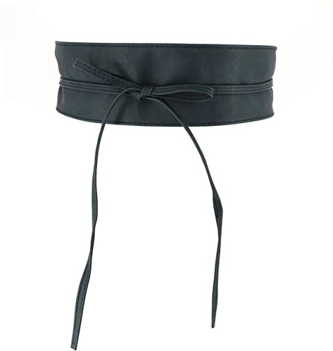 FASHIONGEN - Damen gürtel, Taillengürtel, Bindgürtel, Obi gürtel MICA - Blau marin, L-XL