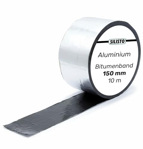 SILISTO Bitumentejp, reparationstejp 150 mm x 10 meter, färg aluminium