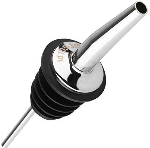 We Can Source It Ltd – Stainless Steel Free Flow Pourers – Professional Bottle Pourer for Spirits, Oils, and Dressings – Smooth Flow Control for Bars, Restaurants, and Home Use - Pack of 12