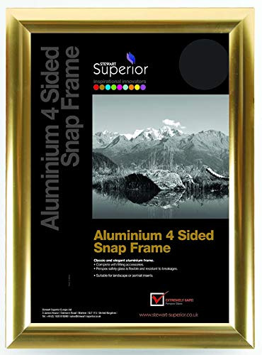 Seco Schnapprahmen, A2, Aluminium, 4-seitig, 25 mm, Aluminium - Poliertes Gold