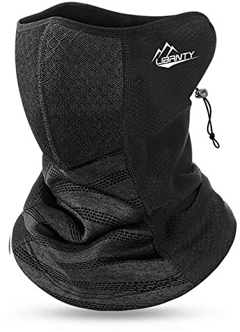 LIBRNTY Cache cou sport,Cou Multifonction Couvre,Cache Cou Tubulaire,Avec filtre,Cache Cou Unisexe,Avec dustbag, respirant et résistant à la poussière pour la pêche, le cyclisme,Ski(gris foncé)