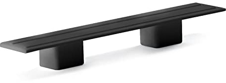 Seiletech.de GARDINENSCHIENE ENDKAPPEN – Set 2 Stück – PVC – 3-läufig – schwarz – Gardinen Schiene Vorhangschienen