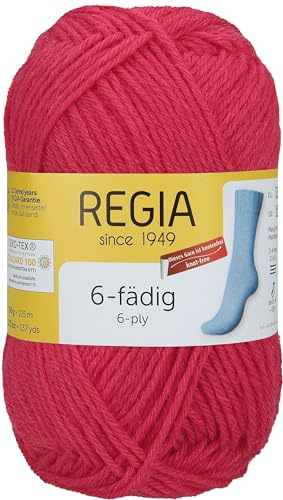 Schachenmayr Regia 6-Fädig Uni, 50G azalee Handstrickgarne