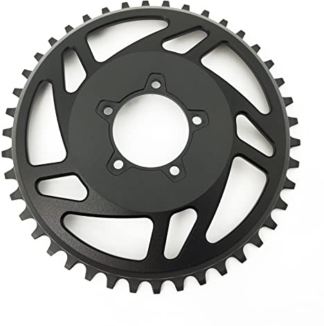 Elektrofahrrad E-Bike 42T 6061-T6 7075 Kettenblatt aus Aluminiumlegierung für BAFANG BBSHD 48V 1000W Motorkits (Farbe schwarz)