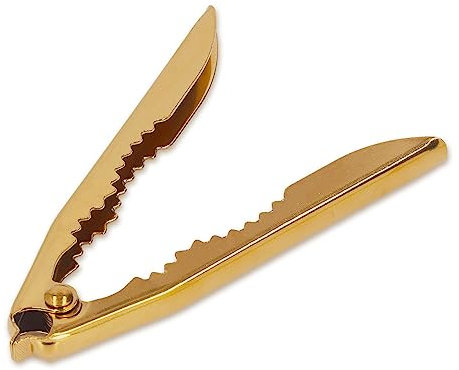 Schiaccianoci, Schiaccianoci Antiscivolo, Robusto Schiaccianoci in Acciaio Inossidabile, Oro, Clip Apri Noci Castagne, per