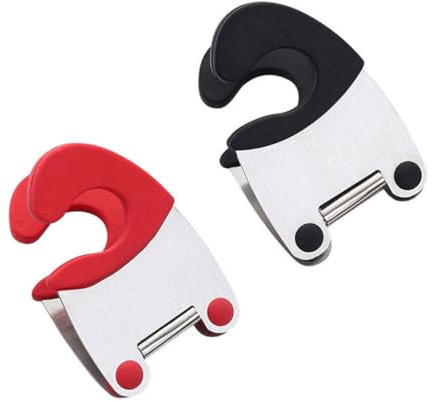 BESTonZON 1PCS Pinces Repose-Cuillère En Acier Inoxydable Et Silicone - Accessoires De Cuisine Anti-Brûlure Pour Casseroles - Pratique Et Sécurisé (Couleur Aléatoire)