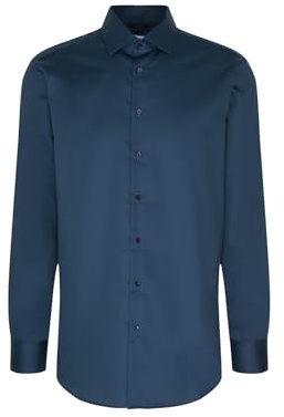 Seidensticker Herren Business Hemd - Regular Fit - Bügelleicht - Kent-Kragen - Langarm - 100% Baumwolle