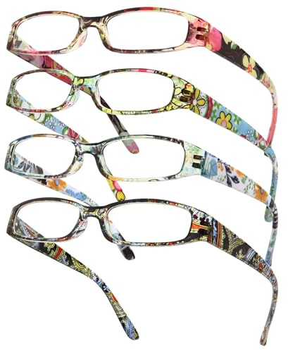 Gaoye 2.5 Readers for Women, Blue Light Blocking Reading Glasses, Stylish Reading Glasses for Women in 4 Patterns