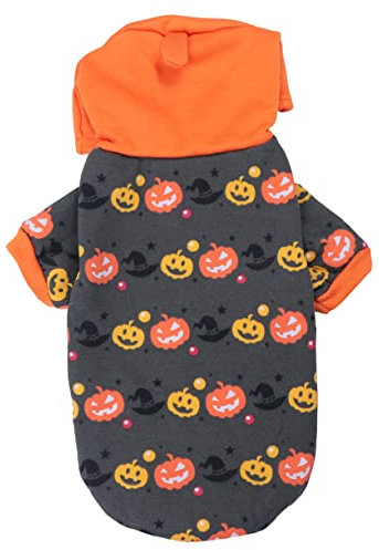 TOGEVAL Haustierbekleidung Haustiermantel Haustier Cosplay Kleidung Haustier Halloween Kürbis Kleidung Für Ihr